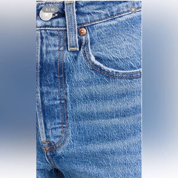 New! Levi’s Ribcage Ankle 32 - Picture 4 of 9